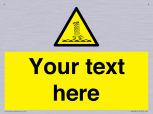 Custom warning artificial waterfall